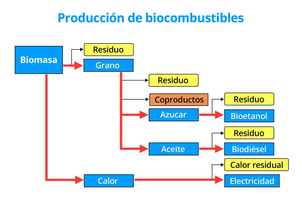 Producción de biocombustibles