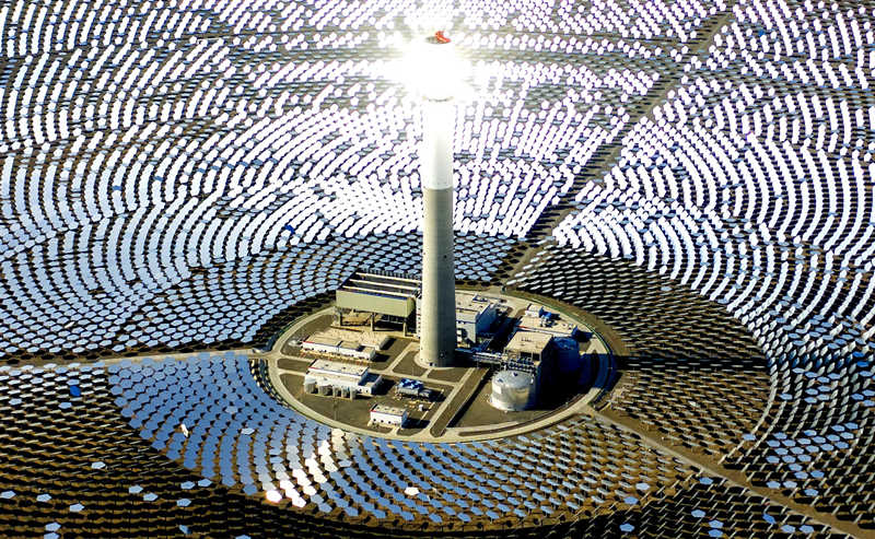 Central termosolar de Heliostatos