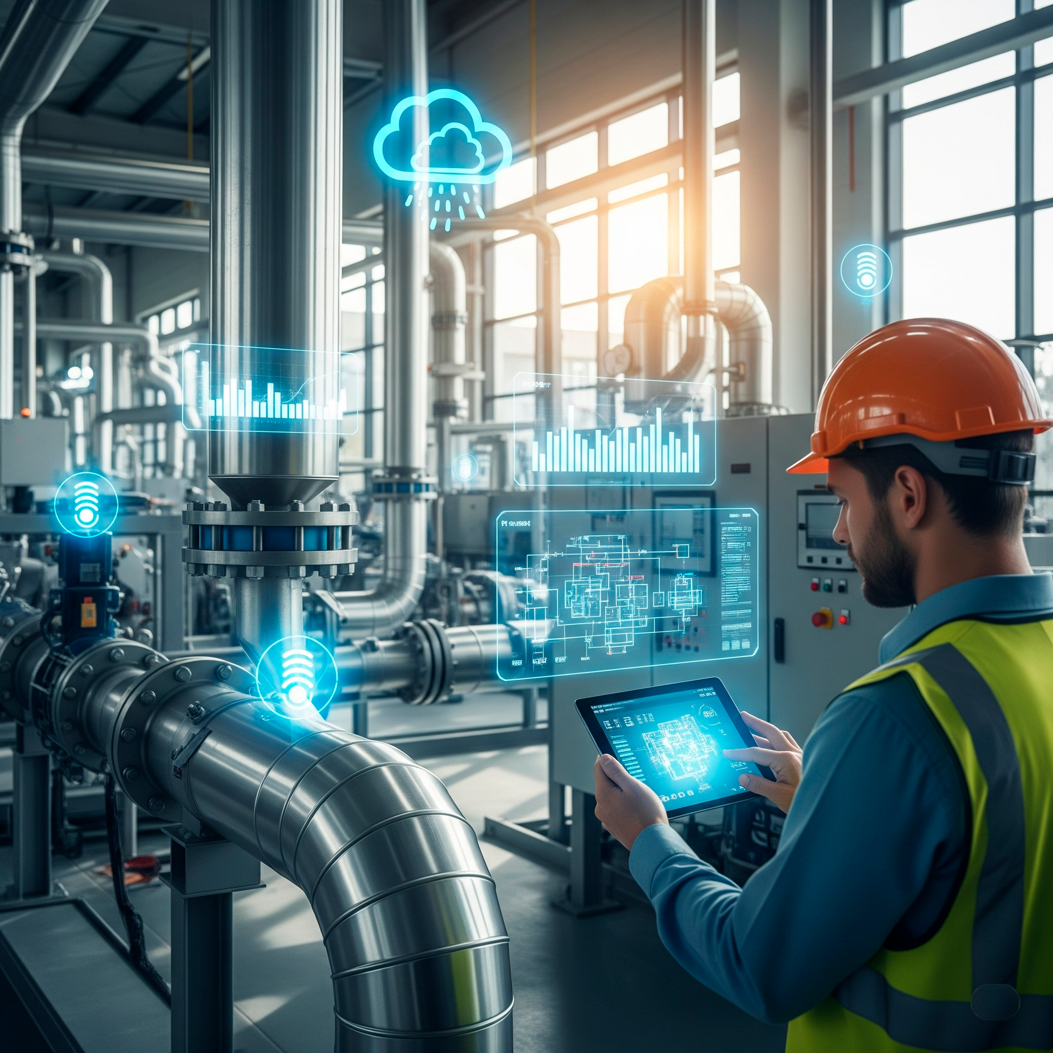 Digitalización 4.0 en mantenimiento industrial con IoT y análisis predictivo